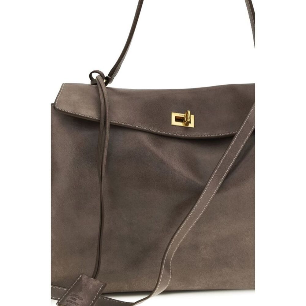 Balenciaga Gray Lamb Ovis Aries Aries Shoulder Women's Bag - Picture 4 of 4